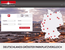 Tablet Screenshot of parken-flughafen.org